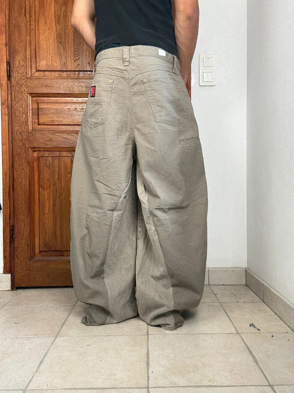 Pantalon baggy jean large Japanese balloon streetwear JNCO y2k vintage hip-hop taille L n•230