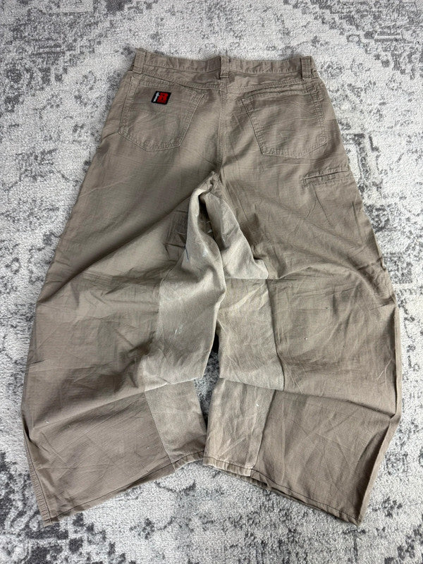 Pantalon baggy jean large Japanese balloon streetwear JNCO y2k vintage hip-hop taille L n•230