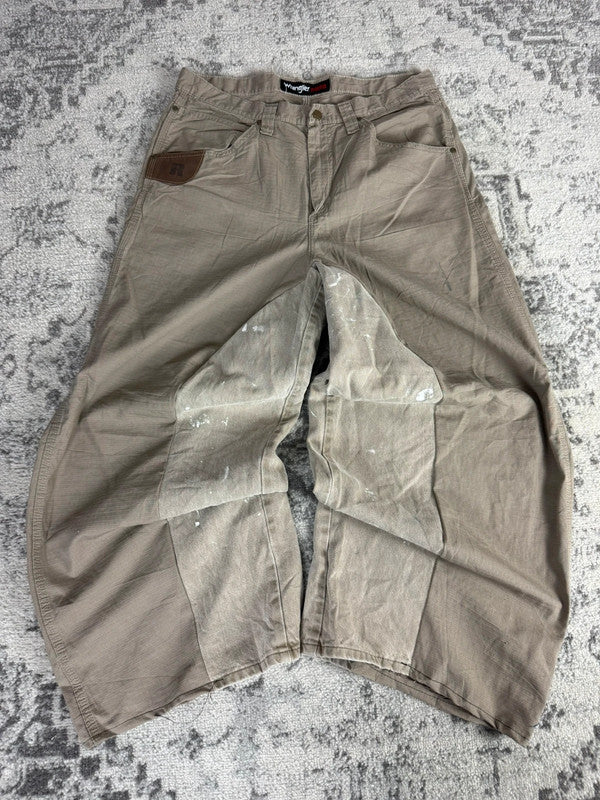 Pantalon baggy jean large Japanese balloon streetwear JNCO y2k vintage hip-hop taille L n•230