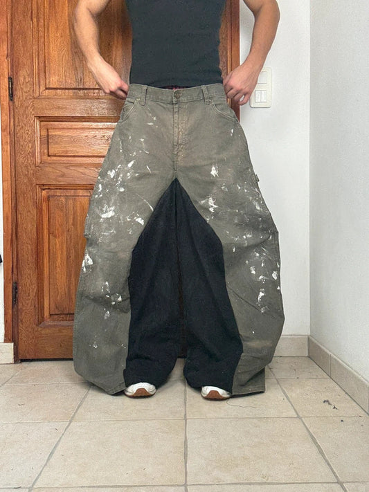 Pantalon baggy jean large Japanese balloon streetwear JNCO y2k vintage hip-hop taille 34US n•231