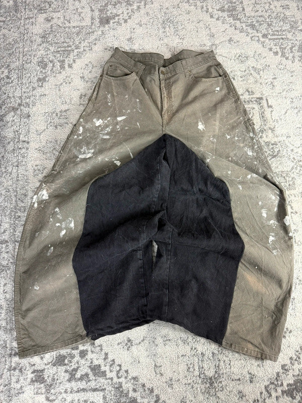Pantalon baggy jean large Japanese balloon streetwear JNCO y2k vintage hip-hop taille 34US n•231