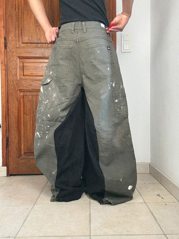 Pantalon baggy jean large Japanese balloon streetwear JNCO y2k vintage hip-hop taille 34US n•231