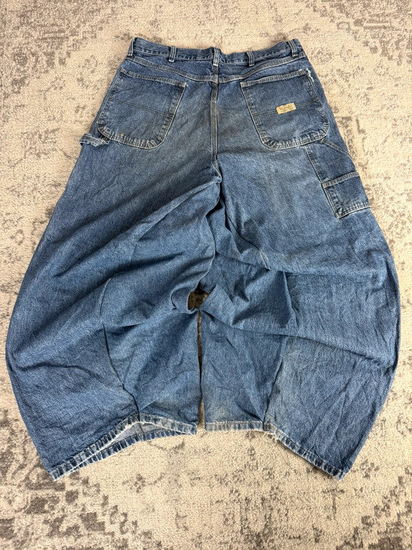 Pantalon baggy jean large Japanese balloon streetwear JNCO y2k vintage hip-hop taille 34US n•233