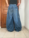 Pantalon baggy jean large Japanese balloon streetwear JNCO y2k vintage hip-hop taille 34US n•233