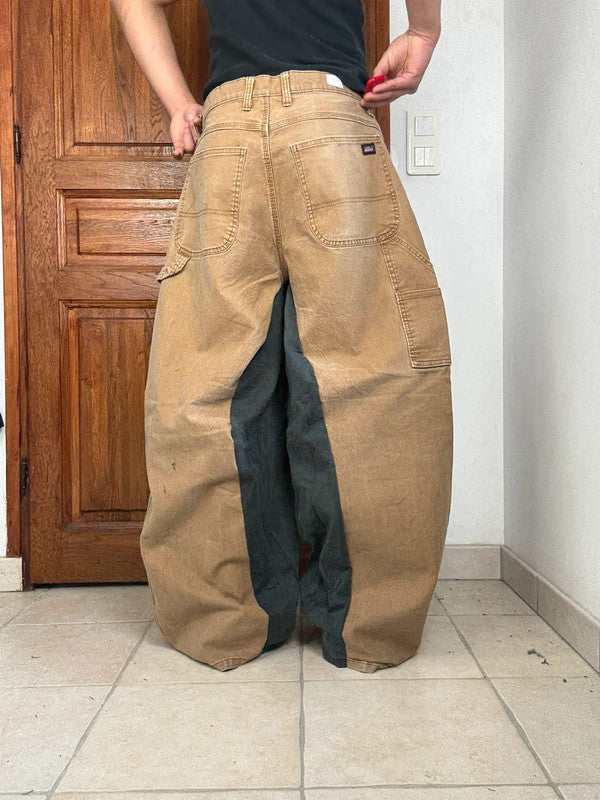 Pantalon baggy jean large Japanese balloon streetwear JNCO y2k vintage hip-hop taille M n•234