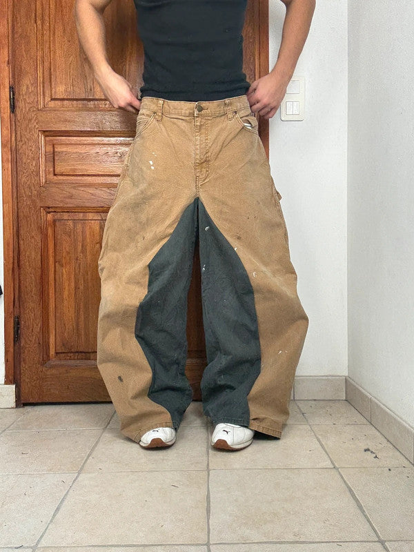 Pantalon baggy jean large Japanese balloon streetwear JNCO y2k vintage hip-hop taille M n•234