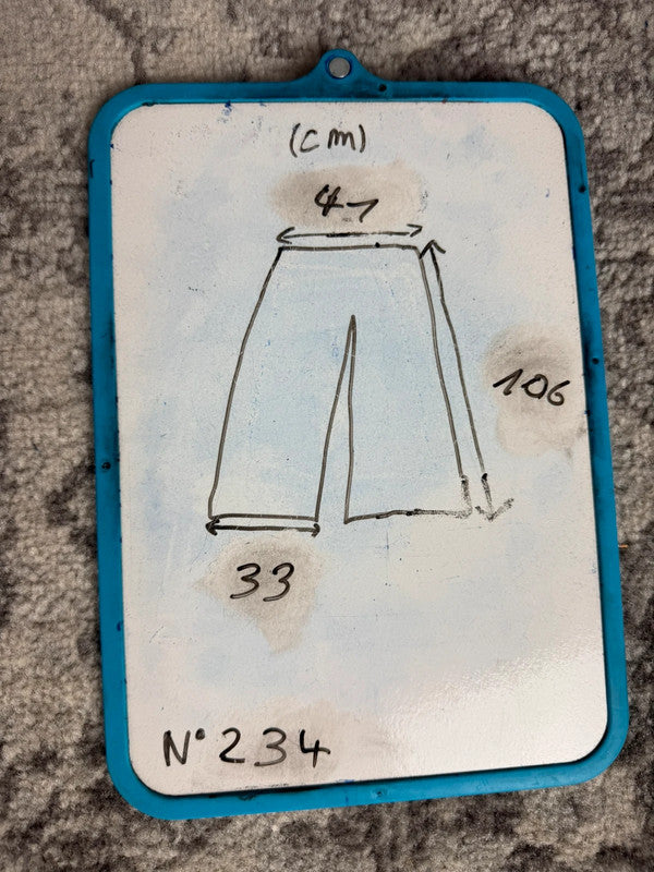 Pantalon baggy jean large Japanese balloon streetwear JNCO y2k vintage hip-hop taille M n•234