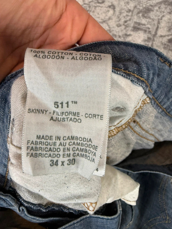 Pantalon baggy jean large Japanese balloon streetwear JNCO y2k vintage hip-hop taille 34US n•244