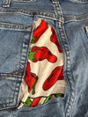 Pantalon baggy jean large Japanese balloon streetwear JNCO y2k vintage hip-hop taille 38US n•249