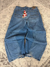 Pantalon baggy jean large Japanese balloon streetwear JNCO y2k vintage hip-hop taille 38US n•249