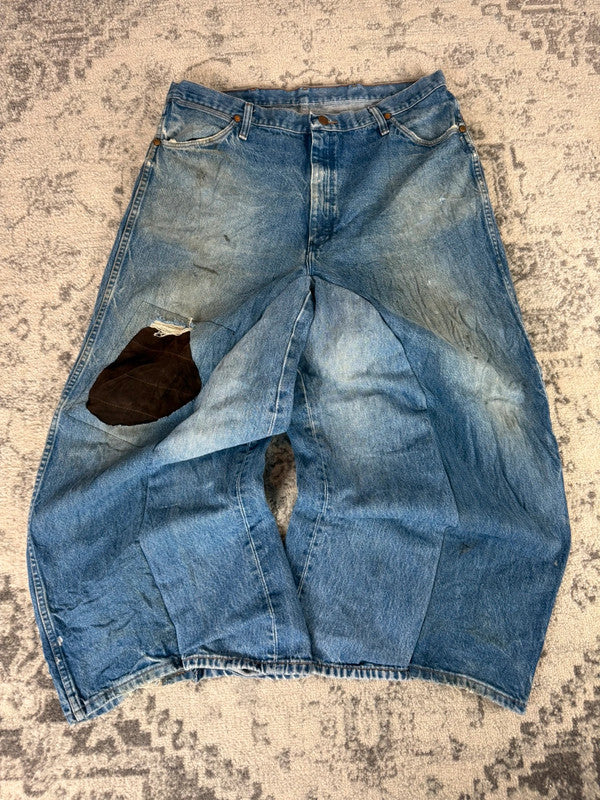 Pantalon baggy jean large Japanese balloon streetwear JNCO y2k vintage hip-hop taille XL n•250