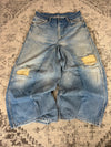 Pantalon baggy jean large Japanese balloon streetwear JNCO y2k vintage hip-hop taille M n•251