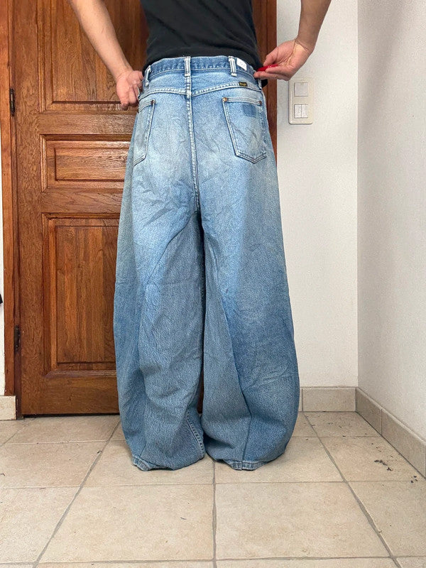 Pantalon baggy jean large Japanese balloon streetwear JNCO y2k vintage hip-hop taille M n•251