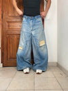 Pantalon baggy jean large Japanese balloon streetwear JNCO y2k vintage hip-hop taille M n•251