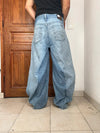 Pantalon baggy jean large Japanese balloon streetwear JNCO y2k vintage hip-hop taille 33US n•252