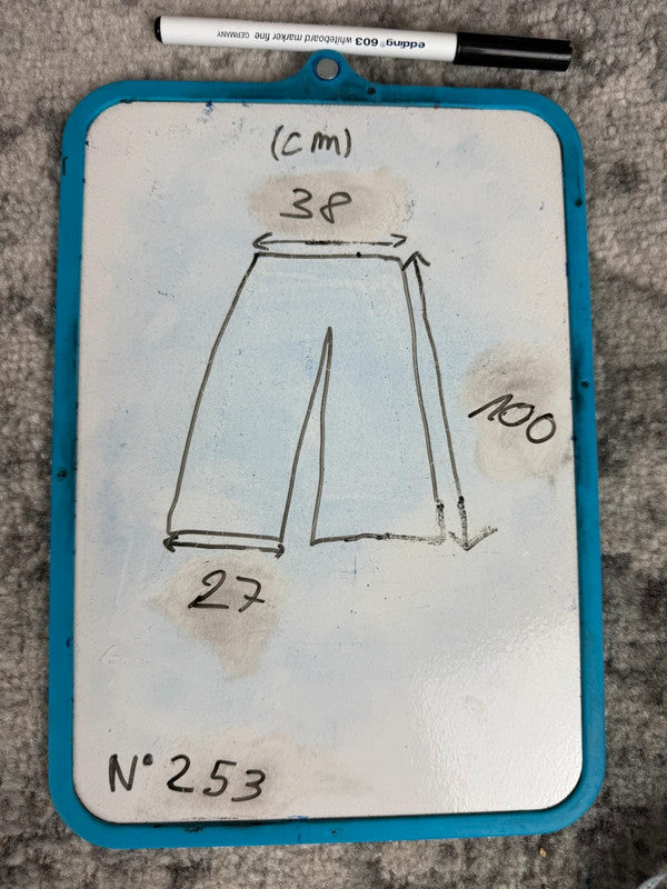Pantalon baggy jean large Japanese balloon streetwear JNCO y2k vintage hip-hop taille 31US n•253