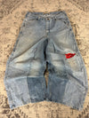 Pantalon baggy jean large Japanese balloon streetwear JNCO y2k vintage hip-hop taille 34US n•255