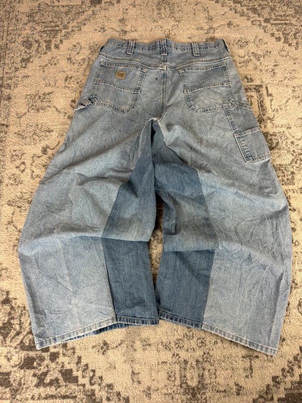 Pantalon baggy jean large Japanese balloon streetwear JNCO y2k vintage hip-hop taille 34US n•255