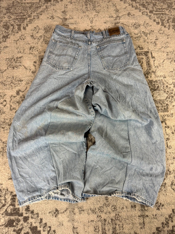 Pantalon baggy jean large Japanese balloon streetwear JNCO y2k vintage hip-hop taille 34US n•256