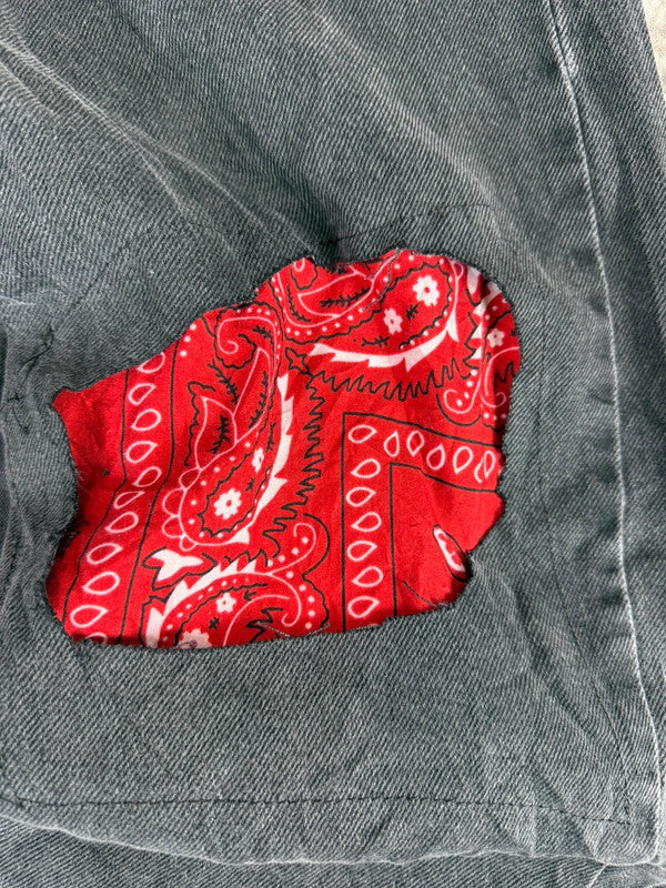 Pantalon baggy jean large Japanese balloon streetwear JNCO y2k vintage hip-hop taille 38US n•257