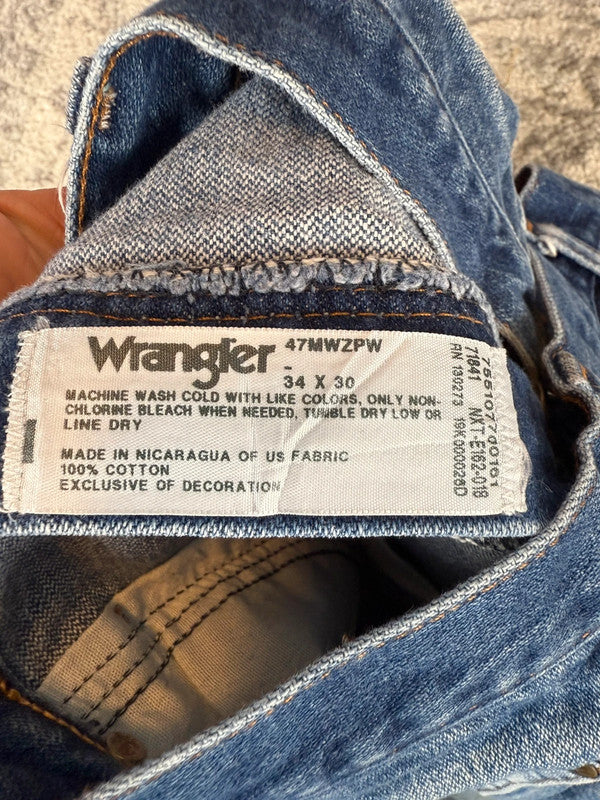 Pantalon baggy jean large Japanese balloon streetwear JNCO y2k vintage hip-hop taille 34US n•259