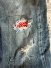 Pantalon baggy jean large Japanese balloon streetwear JNCO y2k vintage hip-hop taille XS n•261