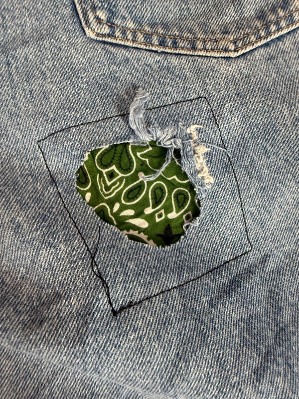 Pantalon baggy jean large Japanese balloon streetwear JNCO y2k vintage hip-hop taille XL n•262