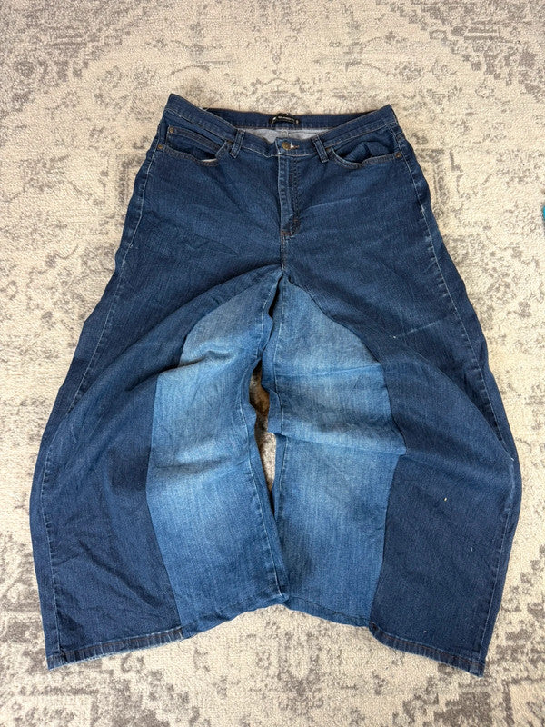 Pantalon baggy jean large Japanese balloon streetwear JNCO y2k vintage hip-hop taille M n•264