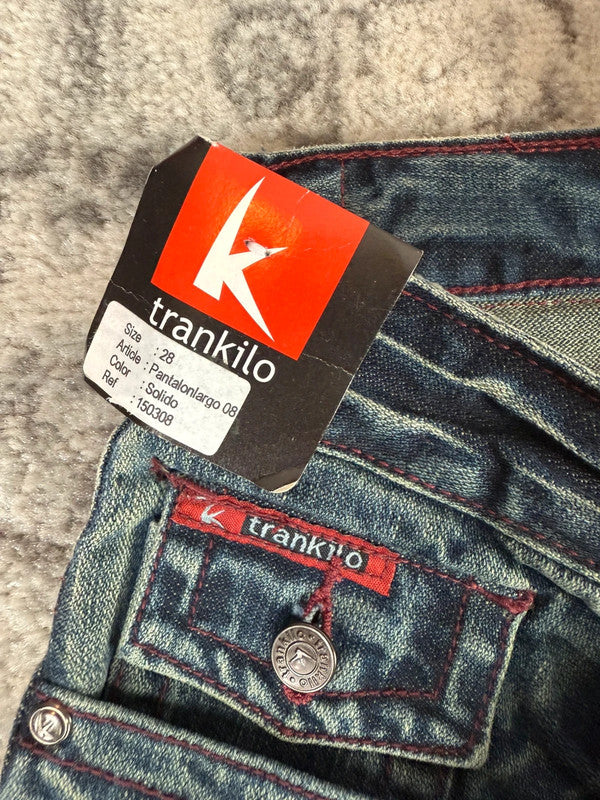 Pantalon baggy jean large Japanese balloon streetwear JNCO y2k vintage hip-hop taille 28US n•266