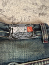 Pantalon baggy jean large Japanese balloon streetwear JNCO y2k vintage hip-hop taille 28US n•266