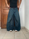 Pantalon baggy jean large Japanese balloon streetwear JNCO y2k vintage hip-hop taille 36US n•268