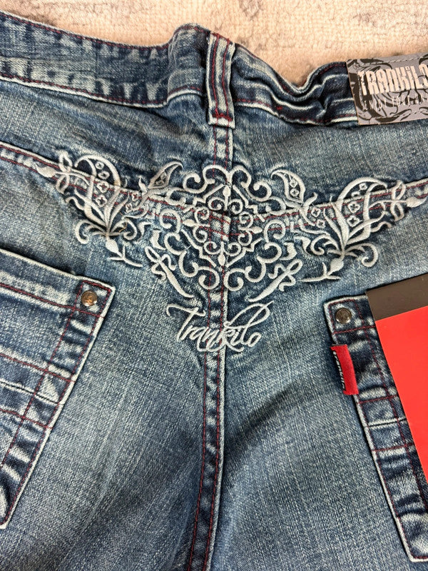 Pantalon baggy jean large Japanese balloon streetwear JNCO y2k vintage hip-hop taille 36US n•268