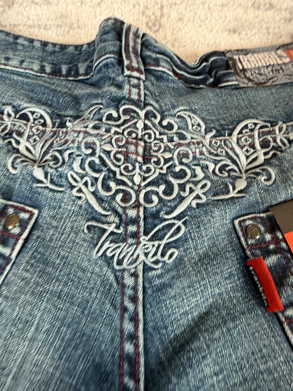 Pantalon baggy jean large Japanese balloon streetwear JNCO y2k vintage hip-hop taille 36US n•268