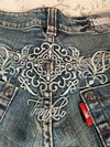 Pantalon baggy jean large Japanese balloon streetwear JNCO y2k vintage hip-hop taille 30US n•269