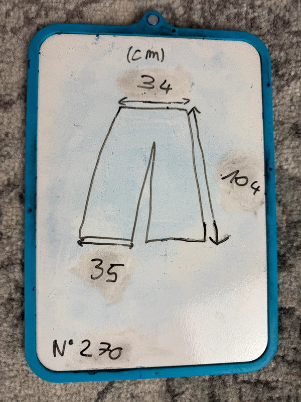 Pantalon baggy jean large Japanese balloon streetwear JNCO y2k vintage hip-hop taille XS n•270