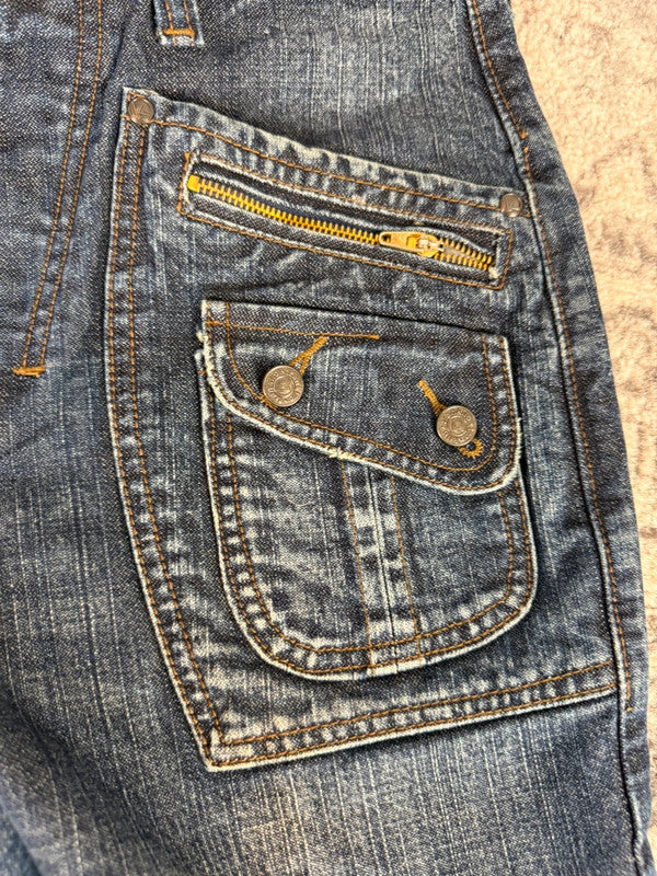 Pantalon baggy jean large Japanese balloon streetwear JNCO y2k vintage hip-hop taille XS n•270