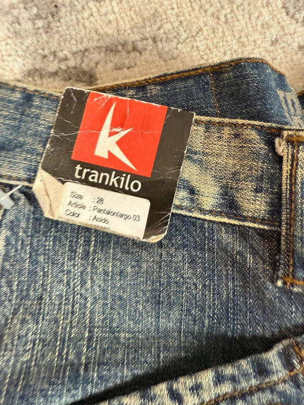 Pantalon baggy jean large Japanese balloon streetwear JNCO y2k vintage hip-hop taille XS n•271