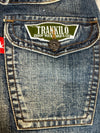 Pantalon baggy jean large Japanese balloon streetwear JNCO y2k vintage hip-hop taille XS n•271