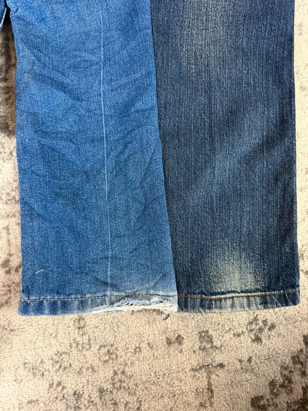 Pantalon baggy jean large Japanese balloon streetwear JNCO y2k vintage hip-hop taille XL n•272
