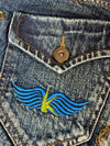 Pantalon baggy jean large Japanese balloon streetwear JNCO y2k vintage hip-hop taille XL n•272