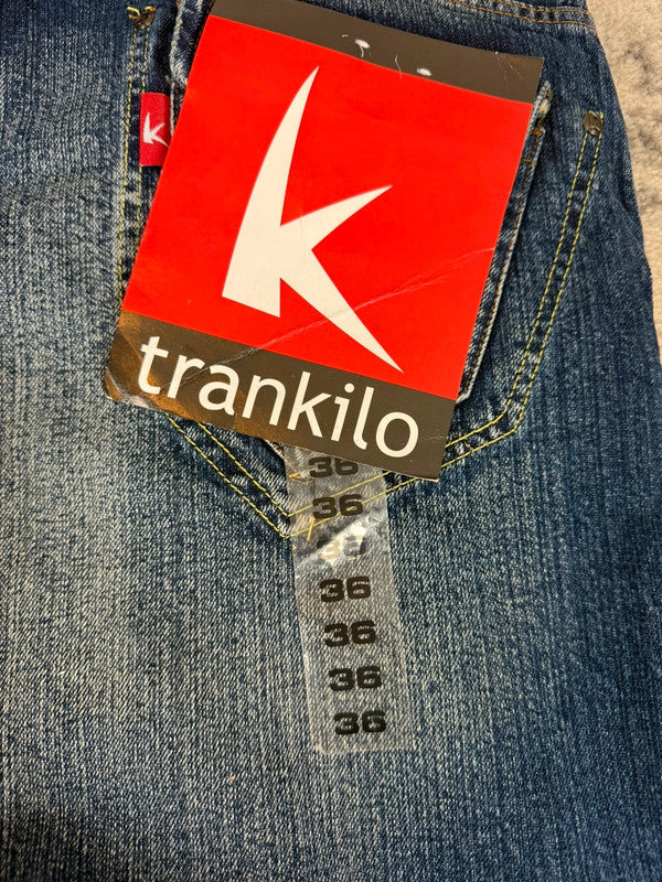 Pantalon baggy jean large Japanese balloon streetwear JNCO y2k vintage hip-hop taille XL n•272