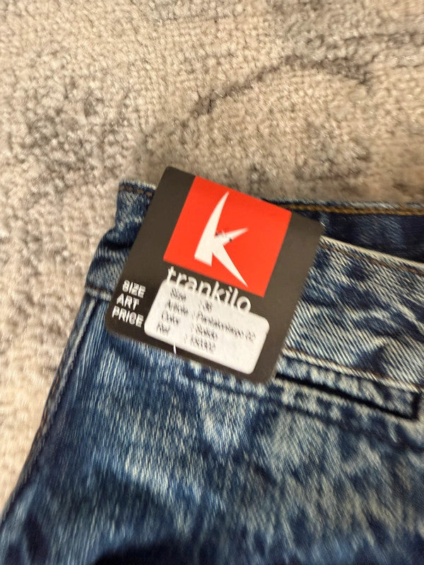 Pantalon baggy jean large Japanese balloon streetwear JNCO y2k vintage hip-hop taille XL n•272