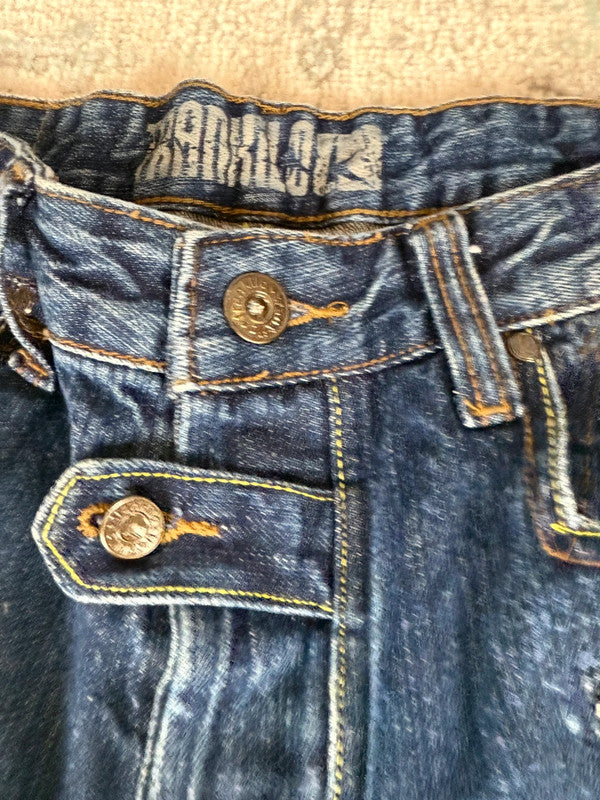 Pantalon baggy jean large Japanese balloon streetwear JNCO y2k vintage hip-hop taille 32US n•273