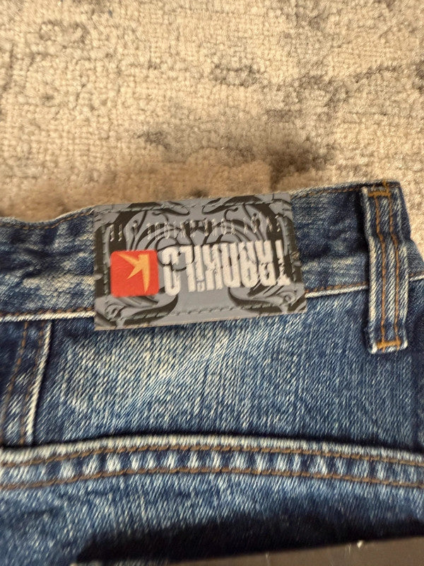 Pantalon baggy jean large Japanese balloon streetwear JNCO y2k vintage hip-hop taille 32US n•273