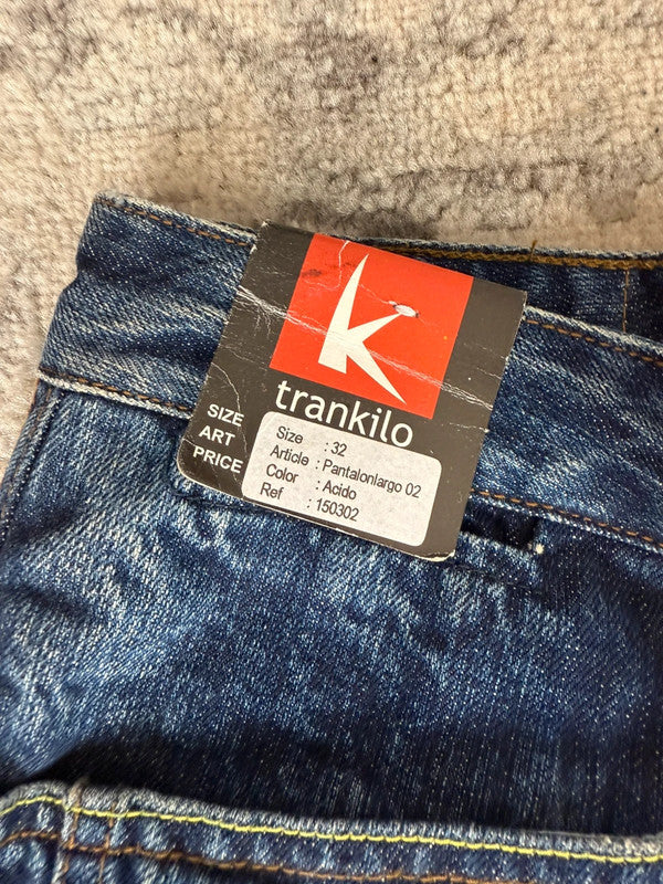 Pantalon baggy jean large Japanese balloon streetwear JNCO y2k vintage hip-hop taille 32US n•273