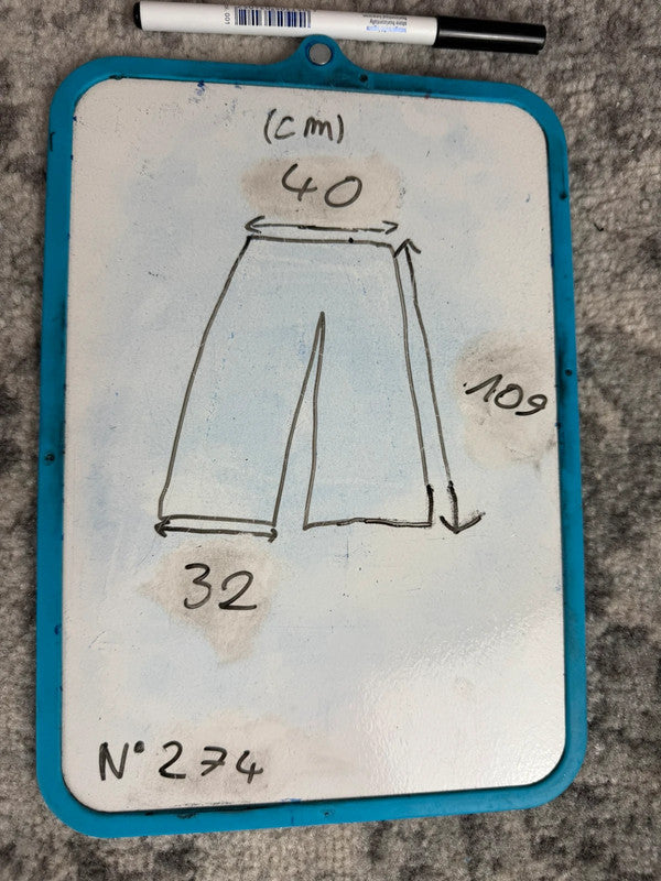 Pantalon baggy jean large Japanese balloon streetwear JNCO y2k vintage hip-hop taille 32US n•274