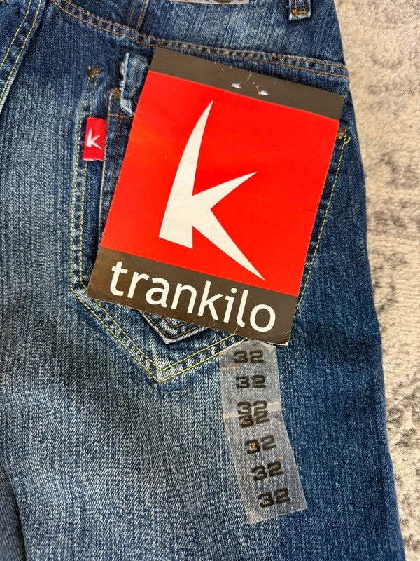 Pantalon baggy jean large Japanese balloon streetwear JNCO y2k vintage hip-hop taille 32US n•274
