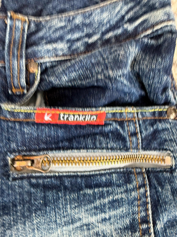 Pantalon baggy jean large Japanese balloon streetwear JNCO y2k vintage hip-hop taille 30US n•275