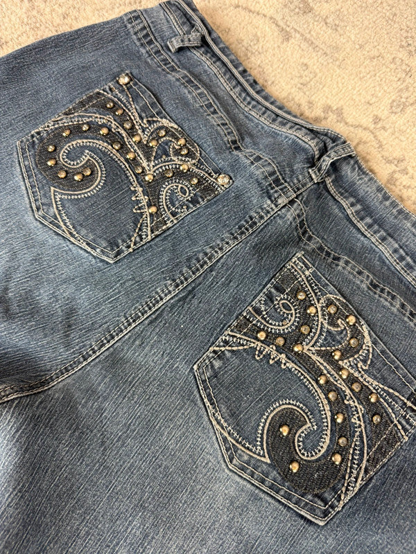 Pantalon baggy jean large Japanese balloon streetwear JNCO y2k vintage hip-hop taille 4XL n•278
