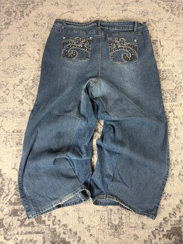 Pantalon baggy jean large Japanese balloon streetwear JNCO y2k vintage hip-hop taille 4XL n•278